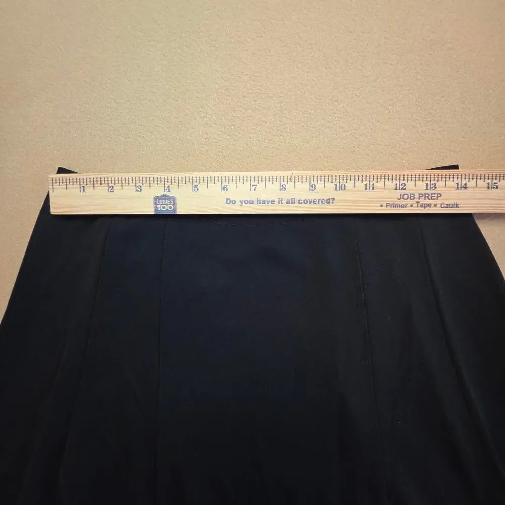 Cynthia Steffe Black Midi Skirt Sz Medium Made In USA
